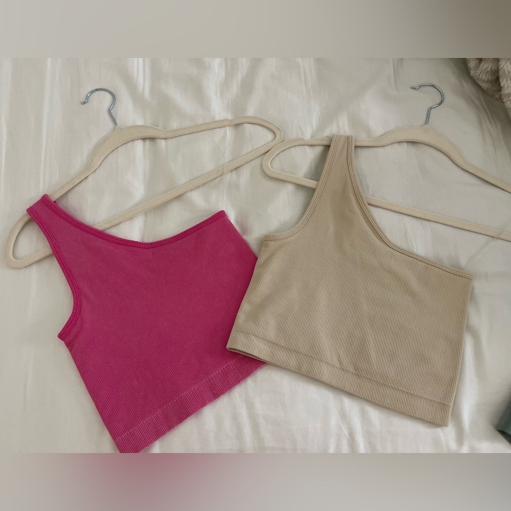 JoyLab by Target One-Shoulder Crop Tank Tops